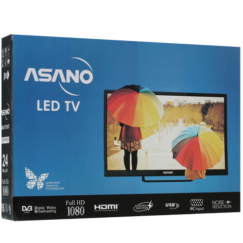 Купить 24" (60 см) Телевизор Asano 24LF1210T черный  5368217. Характеристики, отзывы и цены в Донецке