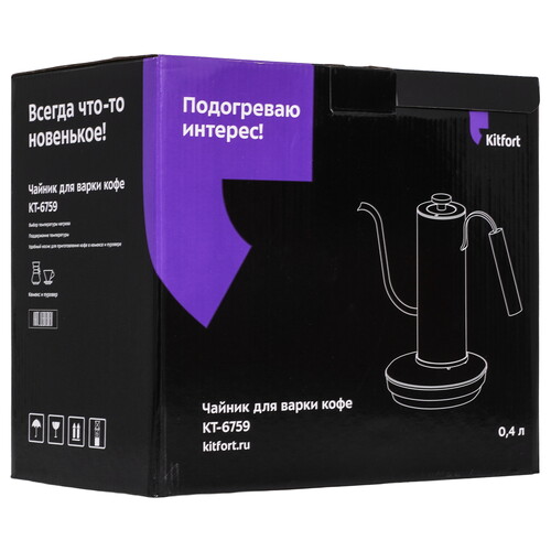 Купить Электрочайник Kitfort КТ-6759 красный  9275017. Характеристики, отзывы и цены в Донецке