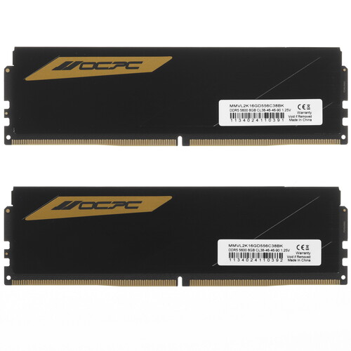 Купить Оперативная память OCPC VOLARE BLACK [MMVL2K16GD556C38BK] 16 ГБ  5602697. Характеристики, отзывы и цены в Донецке
