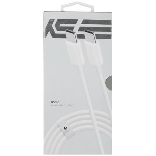 Купить Кабель круглый KEYRON USB Type-C - USB Type-C белый 2 м  4823613. Характеристики, отзывы и цены в Донецке