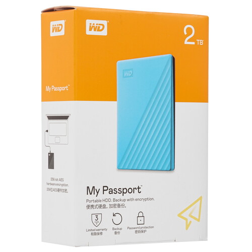 Купить 2 ТБ Внешний HDD WD My Passport  5433282. Характеристики, отзывы и цены в Донецке