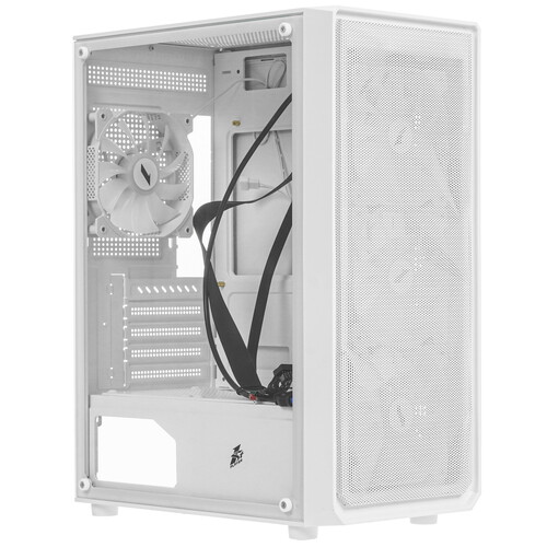 Купить Корпус 1STPLAYER FD3-M [FD3-M-WH-4F1-W] белый  5481836. Характеристики, отзывы и цены в Донецке