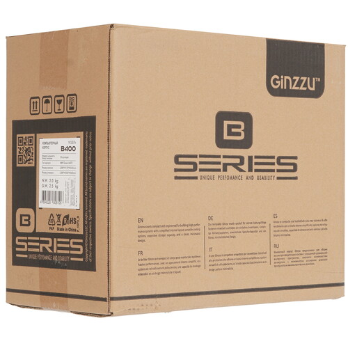 Купить Корпус GiNZZU B400  черный  9230052. Характеристики, отзывы и цены в Донецке