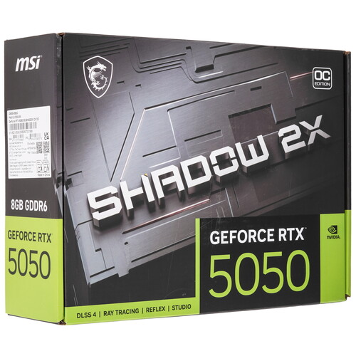 Купить Видеокарта MSI GeForce RTX 5050 SHADOW 2X OC  5633223. Характеристики, отзывы и цены в Донецке