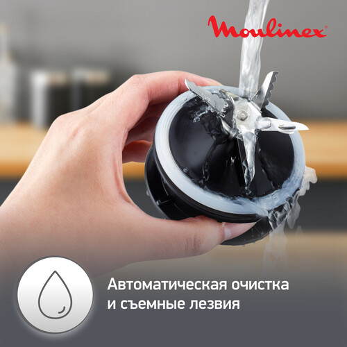 Купить Блендер стационарный Moulinex LM871D10 серебристый  5625771. Характеристики, отзывы и цены в Донецке