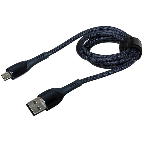 Купить Кабель круглый BY micro USB - USB 2.0 Type-A синий 1 м  5482139. Характеристики, отзывы и цены в Донецке