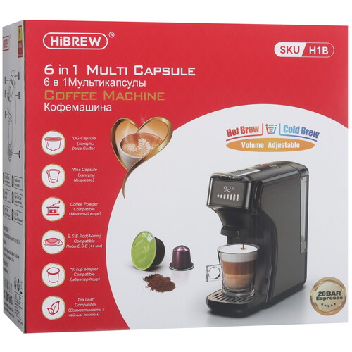 Купить Кофемашина капсульная Hibrew H1B  5641082. Характеристики, отзывы и цены в Донецке