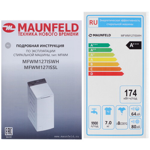Купить Стиральная машина MAUNFELD MFWM127ISWH белый  9067440. Характеристики, отзывы и цены в Донецке