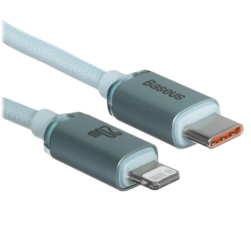 Купить Кабель круглый Baseus Lightning 8-pin - USB Type-C голубой 1.2 м  5627576. Характеристики, отзывы и цены в Донецке