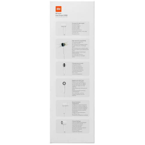 Купить Фен Xiaomi Mi Ionic Hair Dryer H300 белый  4829247. Характеристики, отзывы и цены в Донецке