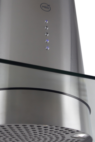 Купить Вытяжка островная MBS MILTONIA 160 ISLAND GLASS серебристый/прозрачный  8130121. Характеристики, отзывы и цены в Донецке