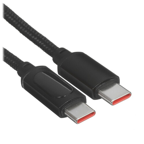 Купить Кабель круглый REXANT USB Type-C - USB Type-C черный 1 м  5454271. Характеристики, отзывы и цены в Донецке