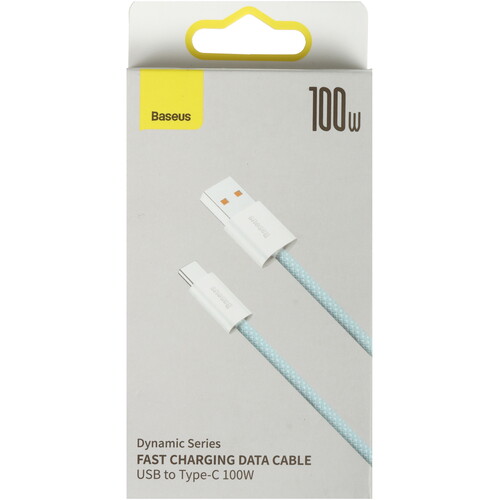 Купить Кабель круглый Baseus USB Type-C - USB 2.0 Type-A голубой 2 м  9260676. Характеристики, отзывы и цены в Донецке
