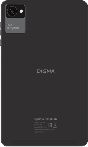 Купить 8" Планшет Digma Optima 8305C LTE 32 ГБ черный  5484645. Характеристики, отзывы и цены в Донецке