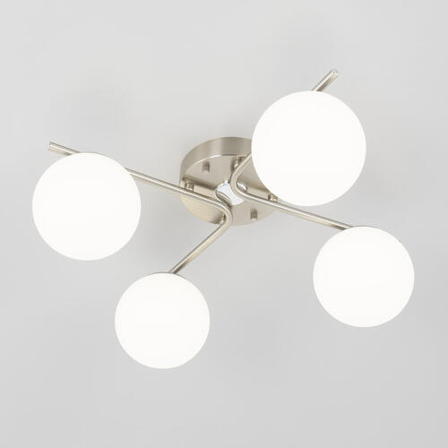 Купить Светильник потолочный Citilux CL228A141 белый/серебристый  5462118. Характеристики, отзывы и цены в Донецке