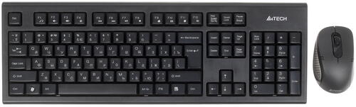 Купить Клавиатура+мышь беспроводная   A4Tech 7100N Wireless черный  0133640. Характеристики, отзывы и цены в Донецке
