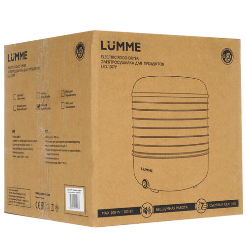 Купить Сушилка для овощей и фруктов LUMME LFD-107PP зеленый  9058618. Характеристики, отзывы и цены в Донецке