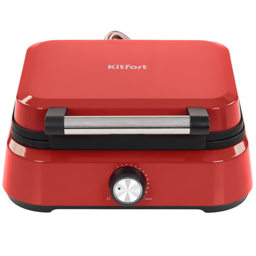 Купить Вафельница Kitfort КТ-4634 красный  9263512. Характеристики, отзывы и цены в Донецке