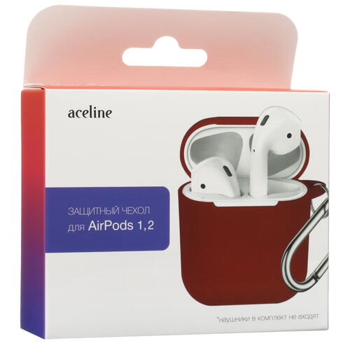 Купить Чехол Aceline для Apple AirPods, Apple AirPods 2, красный  5427089. Характеристики, отзывы и цены в Донецке