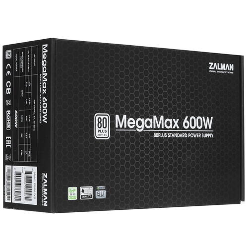 Купить Блок питания ZALMAN MegaMax (TXll) 600W  1608476. Характеристики, отзывы и цены в Донецке