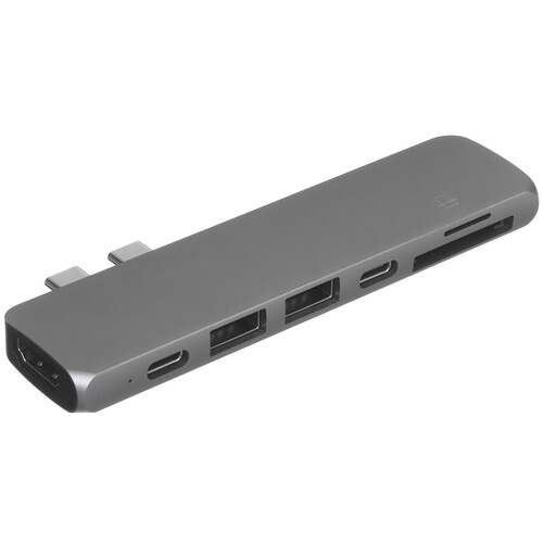 Купить Док-станция Satechi Aluminum Type-C Pro Hub Adapter серый  9073227. Характеристики, отзывы и цены в Донецке