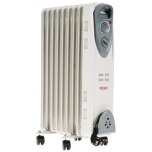 Купить Масляный обогреватель Ресанта ОМ-9А белый  5301970. Характеристики, отзывы и цены в Донецке