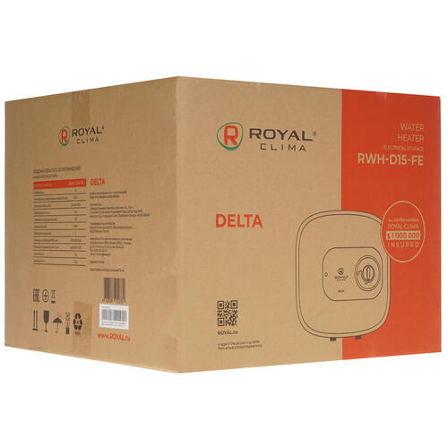 Купить Водонагреватель электрический Royal Clima RWH-D15-FE  5323236. Характеристики, отзывы и цены в Донецке