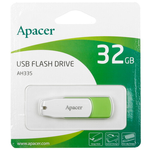 Купить Память USB Flash 32 ГБ Apacer AH335 [AP32GAH335G-1]  4900856. Характеристики, отзывы и цены в Донецке