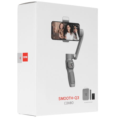 Купить Стабилизатор для смартфона Zhiyun Smooth-Q3 Combo серый  4812925. Характеристики, отзывы и цены в Донецке
