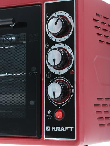 Купить Мини-печь Kraft KF-MO 3804 KR красный  8108445. Характеристики, отзывы и цены в Донецке