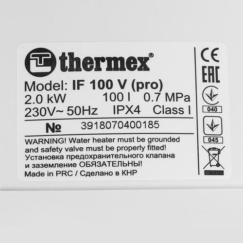 Купить Водонагреватель электрический Thermex IF 100V (pro)  1228308. Характеристики, отзывы и цены в Донецке