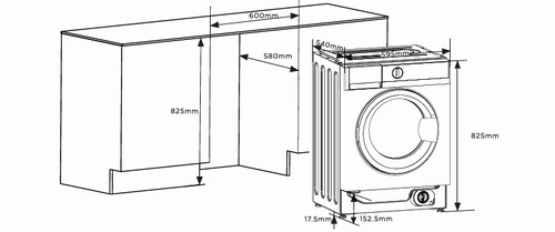 Купить Стирально-сушильная машина Korting KWDI 14I96 белый  9313040. Характеристики, отзывы и цены в Донецке