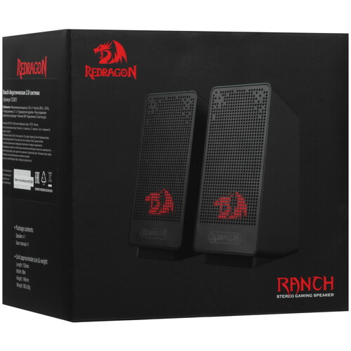 Купить Колонки Redragon Ranch черный  9232562. Характеристики, отзывы и цены в Донецке