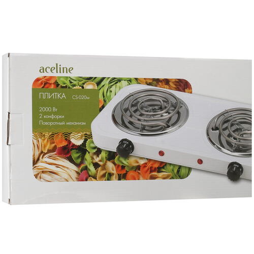 Купить Плита компактная электрическая Aceline CS-020w белый  5035207. Характеристики, отзывы и цены в Донецке