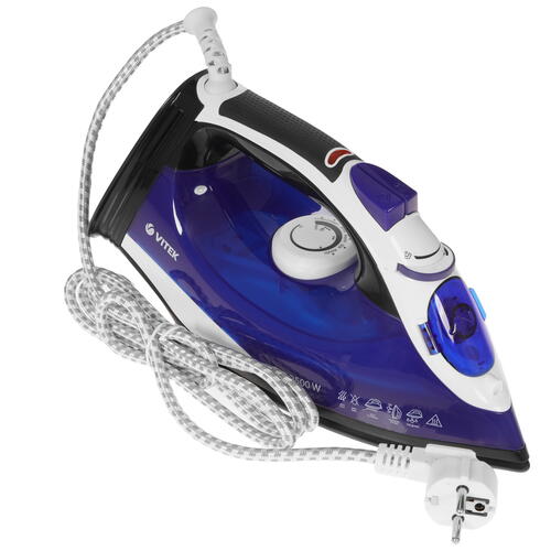 Купить Утюг VITEK VT-8337 MC синий  9053052. Характеристики, отзывы и цены в Донецке