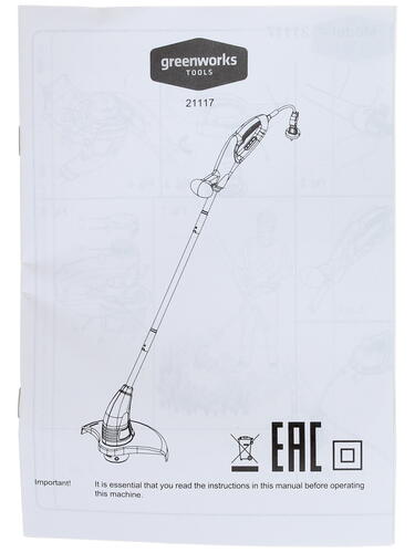 Купить Триммер электрический GreenWorks GST2830  1123949. Характеристики, отзывы и цены в Донецке