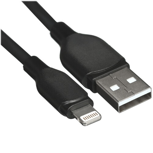 Купить Кабель круглый Borofone Lightning 8-pin - USB 2.0 Type-A черный 1 м  5475087. Характеристики, отзывы и цены в Донецке