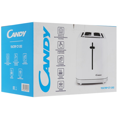 Купить Тостер Candy CT-252 белый  9033901. Характеристики, отзывы и цены в Донецке