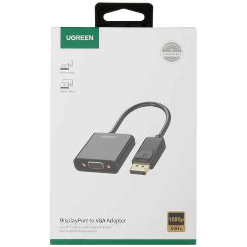 Купить Переходник однонаправленный Ugreen DisplayPort - VGA, 0.2 м  9154612. Характеристики, отзывы и цены в Донецке