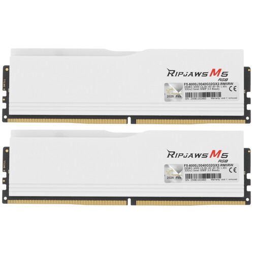 Купить Оперативная память G.Skill Ripjaws M5 RGB [F5-6000J3040G32GX2-RM5RW] 64 ГБ  9146462. Характеристики, отзывы и цены в Донецке