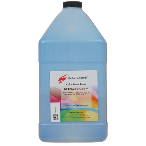 Купить Тонер Static Control KYTK5240-1KG-C голубой  8159253. Характеристики, отзывы и цены в Донецке