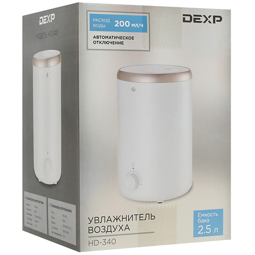 Купить Увлажнитель воздуха DEXP HD-340  4803552. Характеристики, отзывы и цены в Донецке