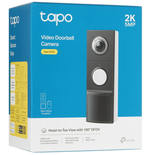 Купить Комплект умного звонка TP-Link Tapo D235  5630608. Характеристики, отзывы и цены в Донецке