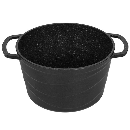 Купить Кастрюля НМП Литая Гранит L186640i 4 л 22 см черный  9149669. Характеристики, отзывы и цены в Донецке