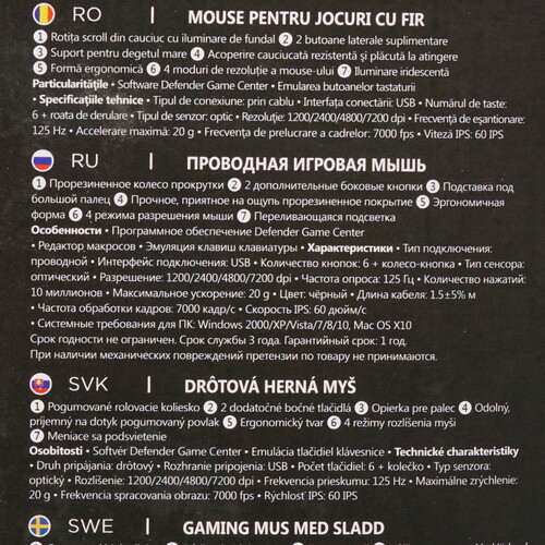 Купить Мышь проводная Defender Bulletstorm GM-928  4850407. Характеристики, отзывы и цены в Донецке