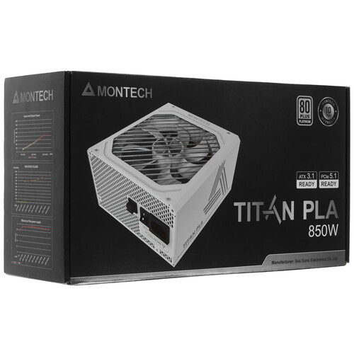 Купить Блок питания Montech TITAN PLA 850W  5601958. Характеристики, отзывы и цены в Донецке
