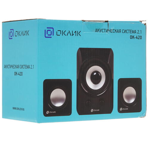 Купить Колонки Оклик OK-420 черный  5363305. Характеристики, отзывы и цены в Донецке