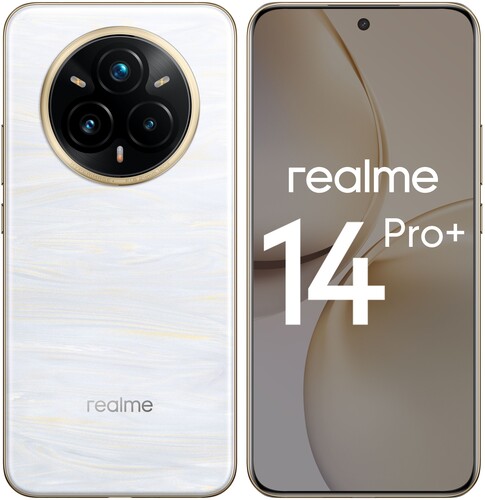 Купить 6.83" Смартфон realme 14 Pro+ 512 ГБ белый  5614935. Характеристики, отзывы и цены в Донецке