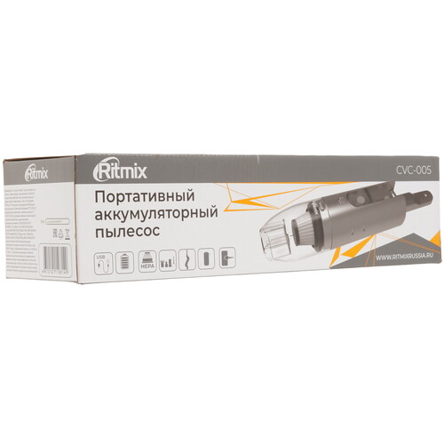 Купить Пылесос   ручной Ritmix CVC-005  серый  9200998. Характеристики, отзывы и цены в Донецке