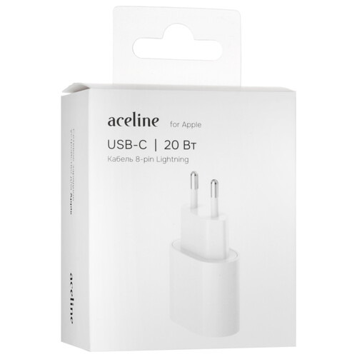 Купить Сетевое зарядное устройство Aceline CW20C-2 белый  9189312. Характеристики, отзывы и цены в Донецке